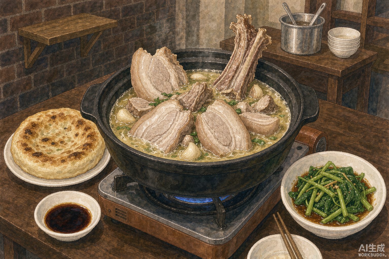 阿婆情腊排骨火锅·野生菌季(狮子山店) 参考图 1