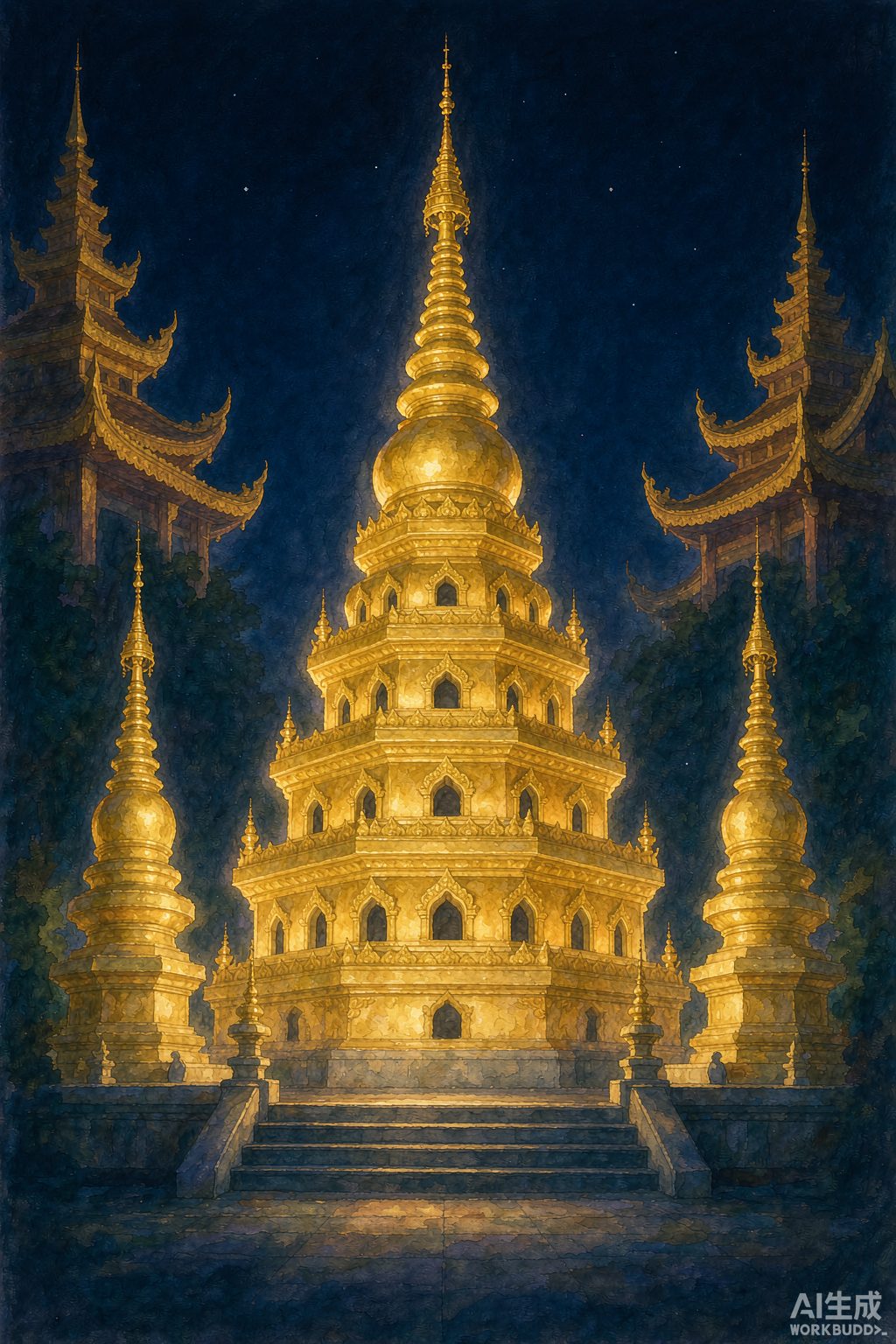 景洪大金塔寺 参考图 1