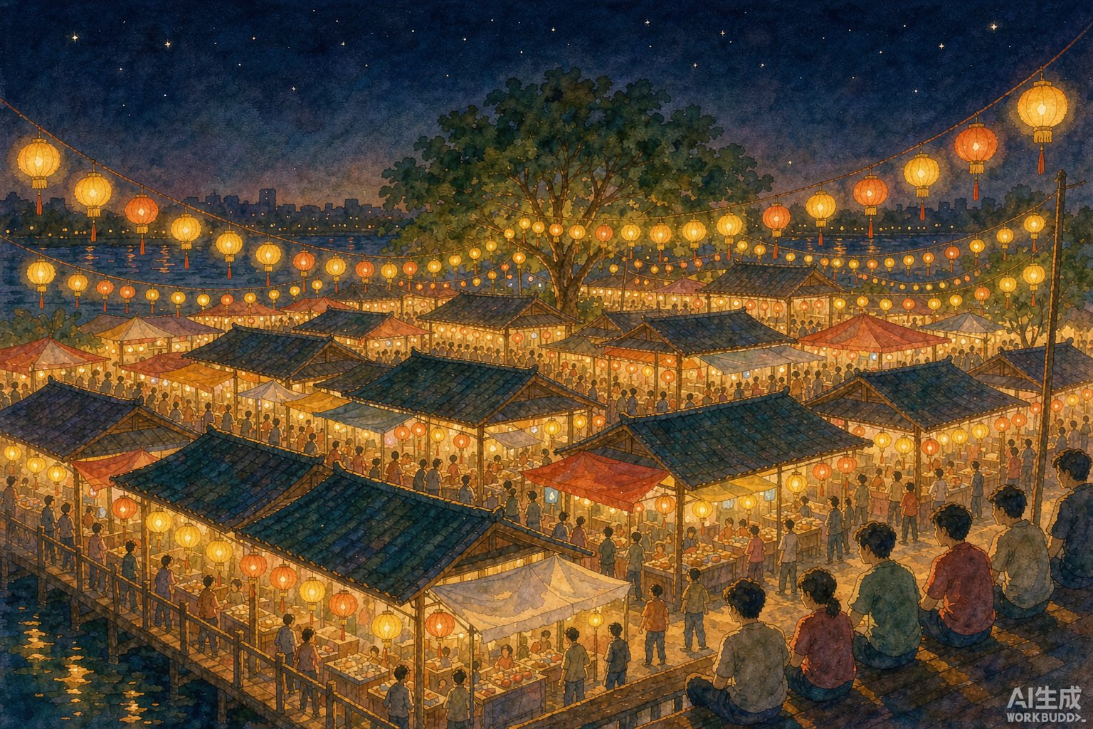 湄公河星光夜市 参考图 1